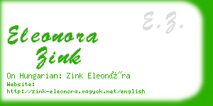 eleonora zink business card
